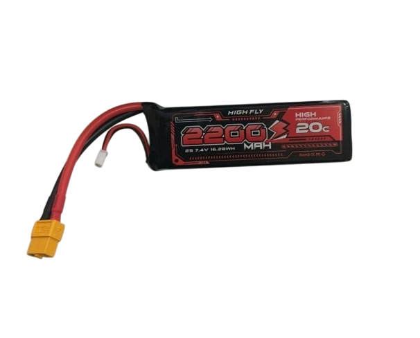 7.4 V 2200mAh 2S 30C Lithium-Polymer Rechargeable Battery